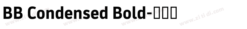 BB Condensed Bold字体转换